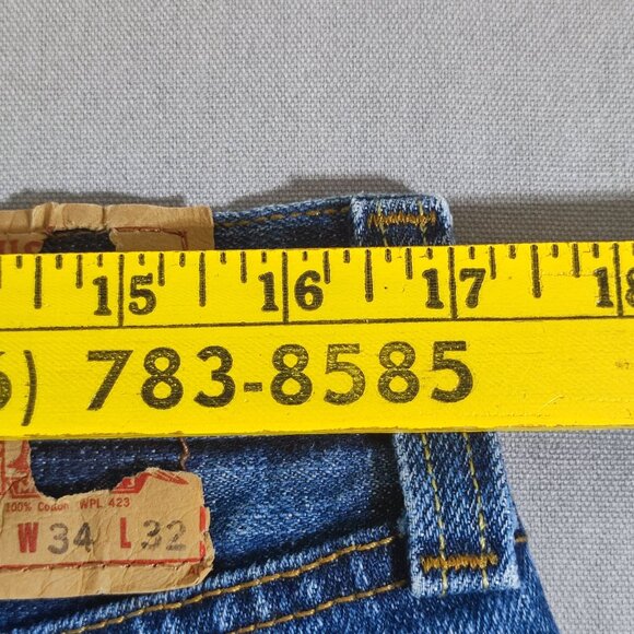 Levi's 501 jeans men's size 34/32 denim blue classic button fly Vintage Y2K - Picture 12 of 14